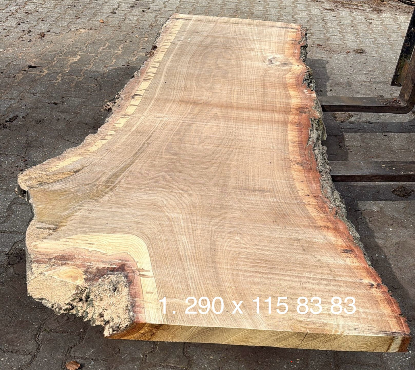 Baumscheiben Esstisch aus Eiche - 290 x 94 x 7 cm - Table Kings