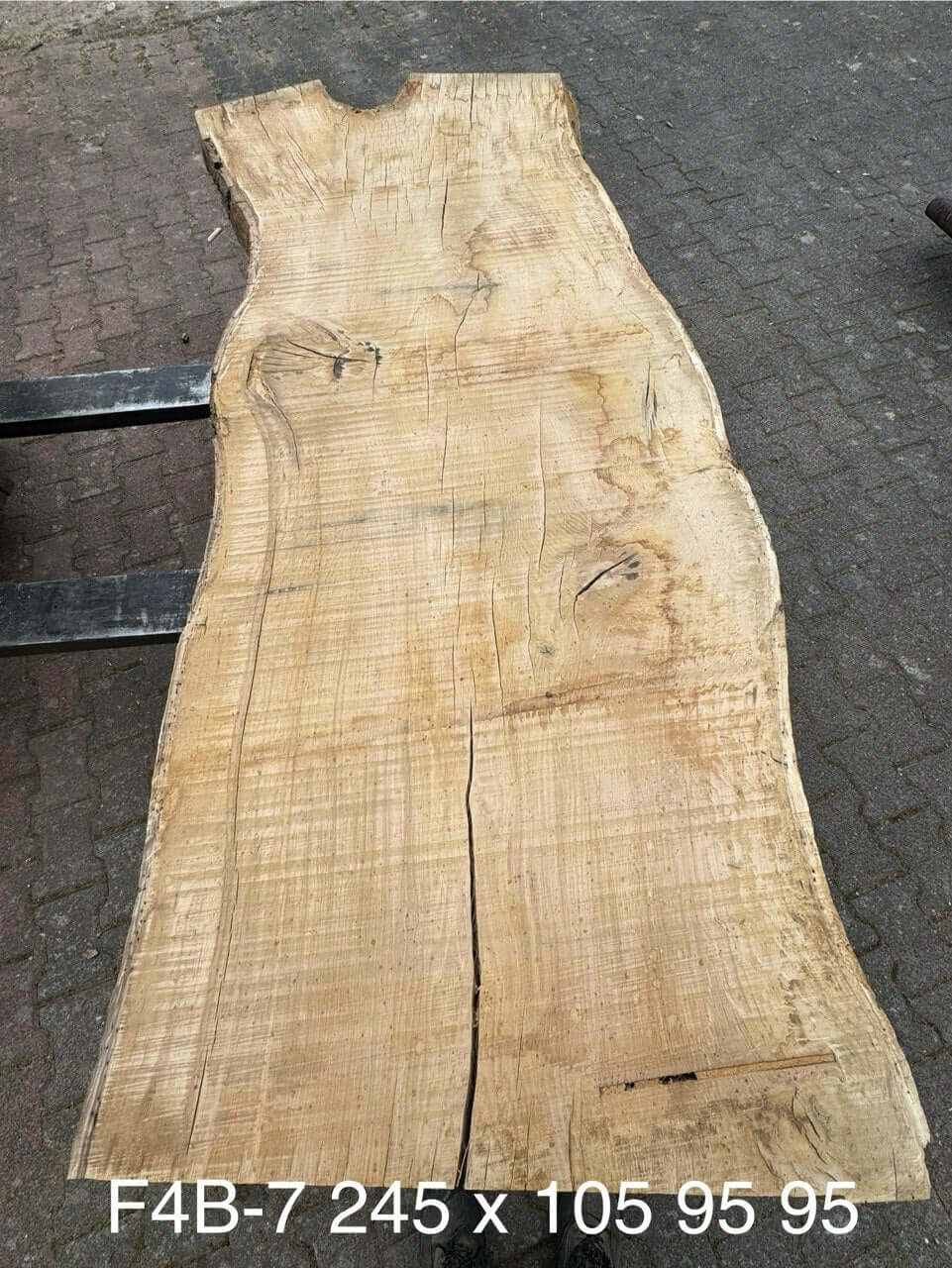 Baumscheiben Esstisch aus Eiche - 245 x 105 x 7 cm – Table Kings