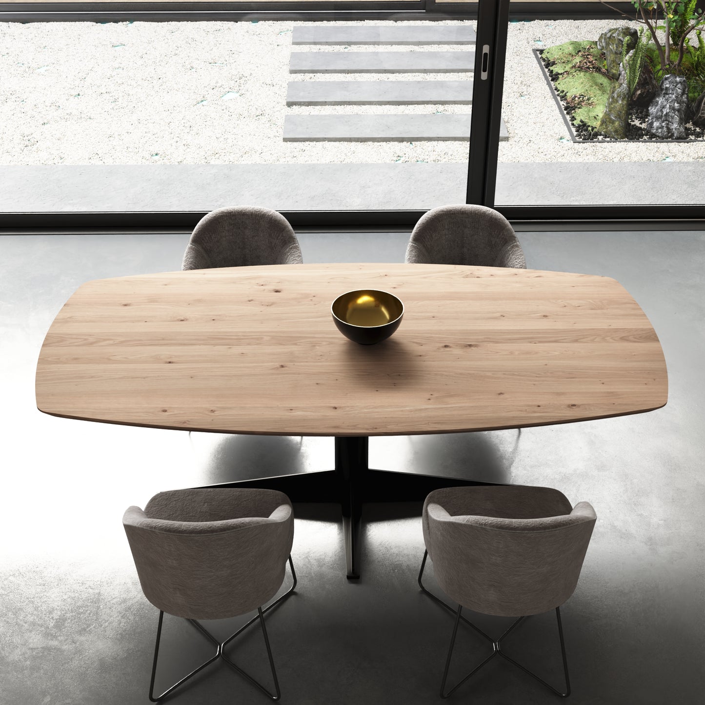 Esstisch "Dänisch-Oval" aus massiver Eiche - Table Kings