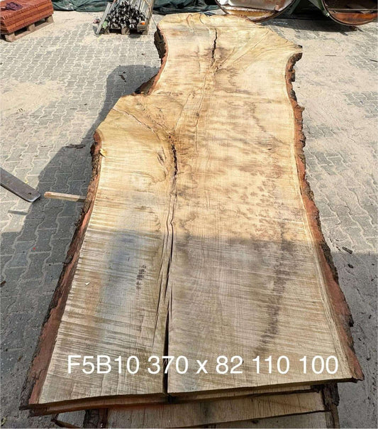 Baumscheiben Esstisch aus Eiche - 370 x 110 x 7 cm – Table Kings