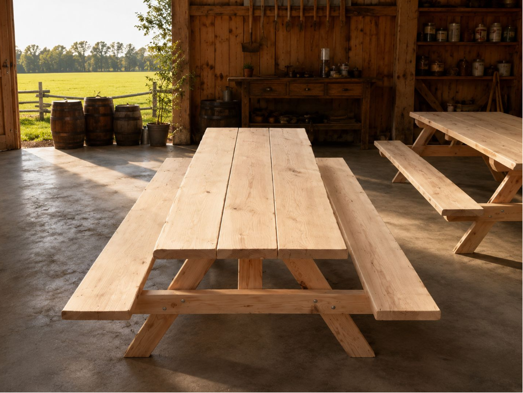 Picknicktisch / Gartentisch aus massivem Douglasienholz - Table Kings