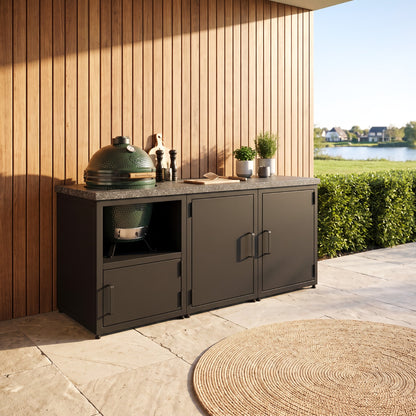Outdoor-Küche mit Granitplatte für Kamado BBQ