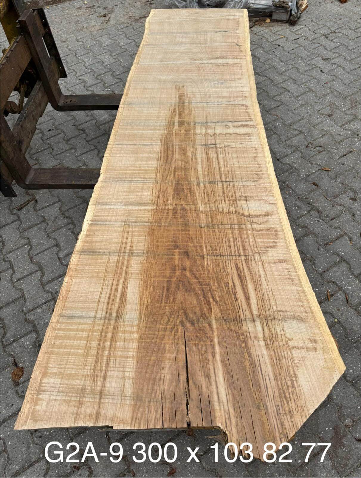 Baumscheiben Esstisch aus Eiche - 300 x 103 x 7 cm – Table Kings