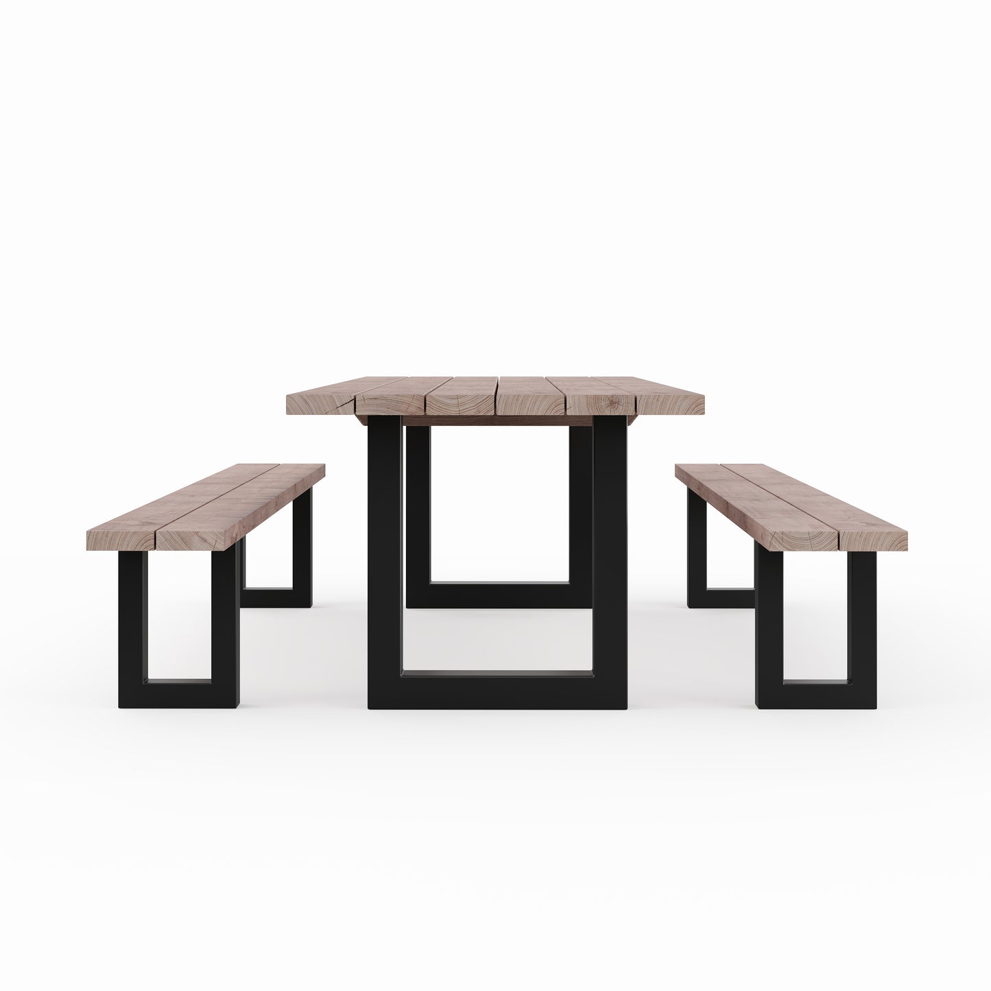 Picknicktisch aus massivem Douglasienholz mit U-Beinen - Table Kings