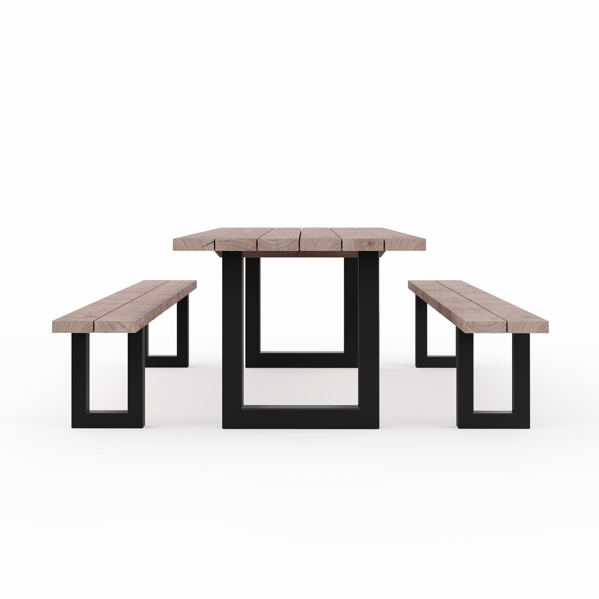 Picknicktisch aus massivem Douglasienholz mit U-Beinen - Table Kings