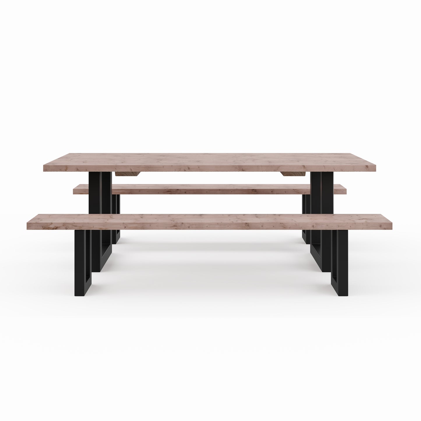 Picknicktisch aus massivem Douglasienholz mit U-Beinen - Table Kings