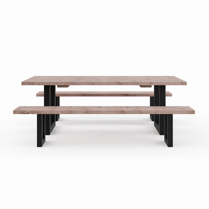 Picknicktisch aus massivem Douglasienholz mit U-Beinen - Table Kings