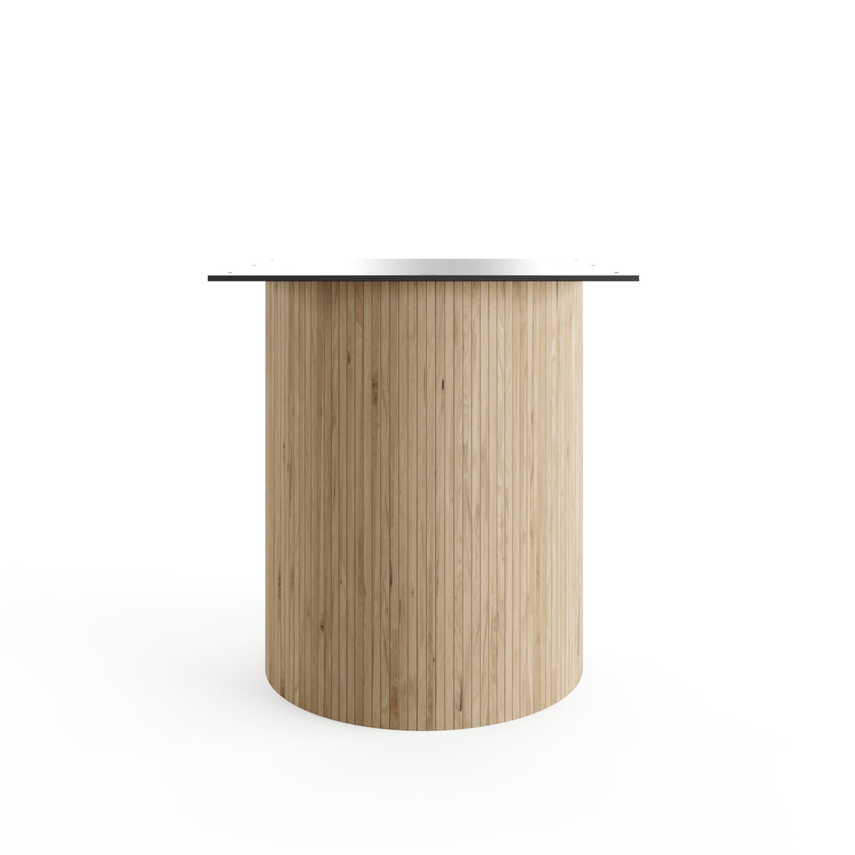 Geriffelte Rundsäule aus Eiche – Table Kings