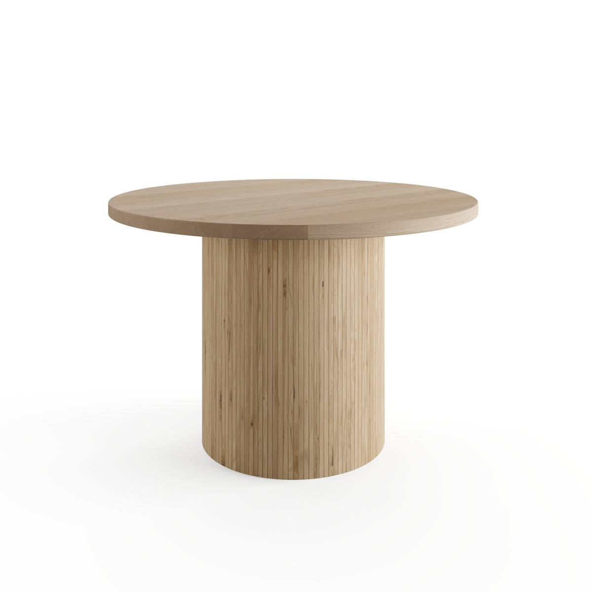 Geriffelte Rundsäule aus Eiche – Table Kings