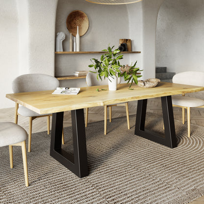 Rechteckiger Esstisch aus massiver Eiche - Table Kings