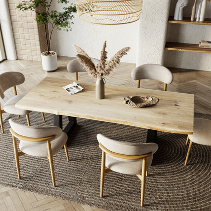 Rechteckiger Esstisch aus massiver Eiche - Table Kings