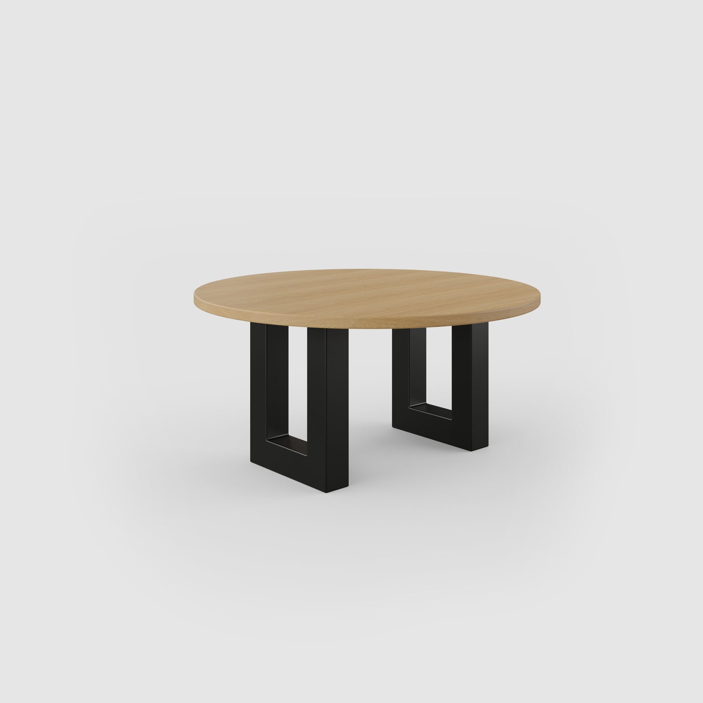 Runder Couchtisch aus massiver Eiche - Table Kings