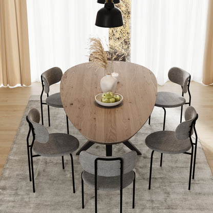 Esstisch "Druppel" aus massiver Eiche - Table Kings