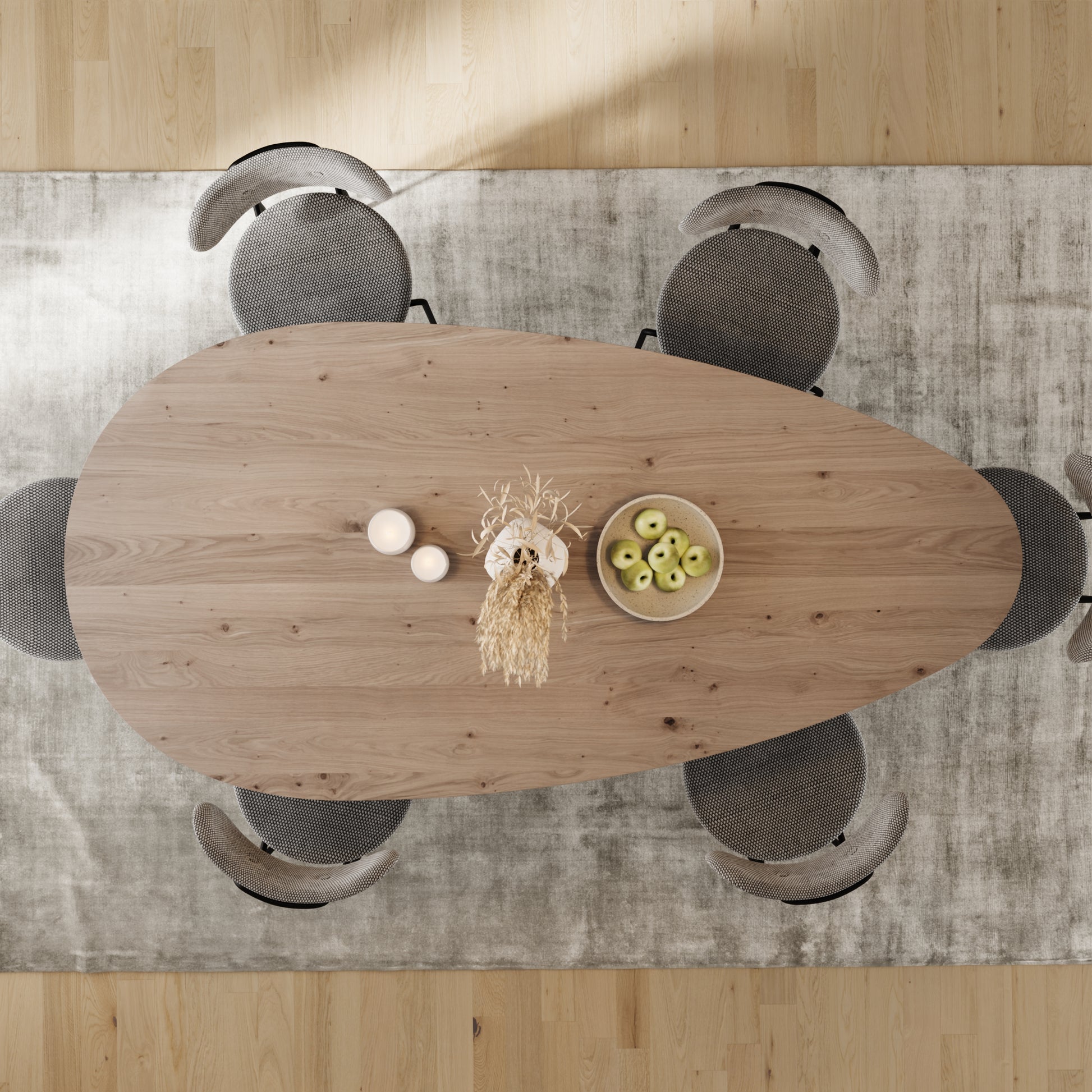 Esstisch "Druppel" aus massiver Eiche - Table Kings