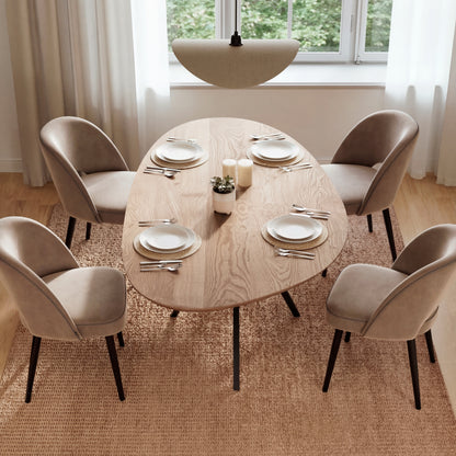 Esstisch "Kiesel" aus massiver Eiche - Table Kings