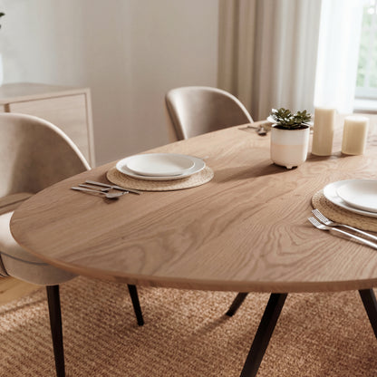 Esstisch "Kiesel" aus massiver Eiche - Table Kings