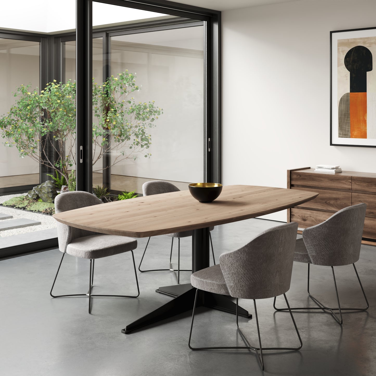 Esstisch "Dänisch-Oval" aus massiver Eiche - Table Kings