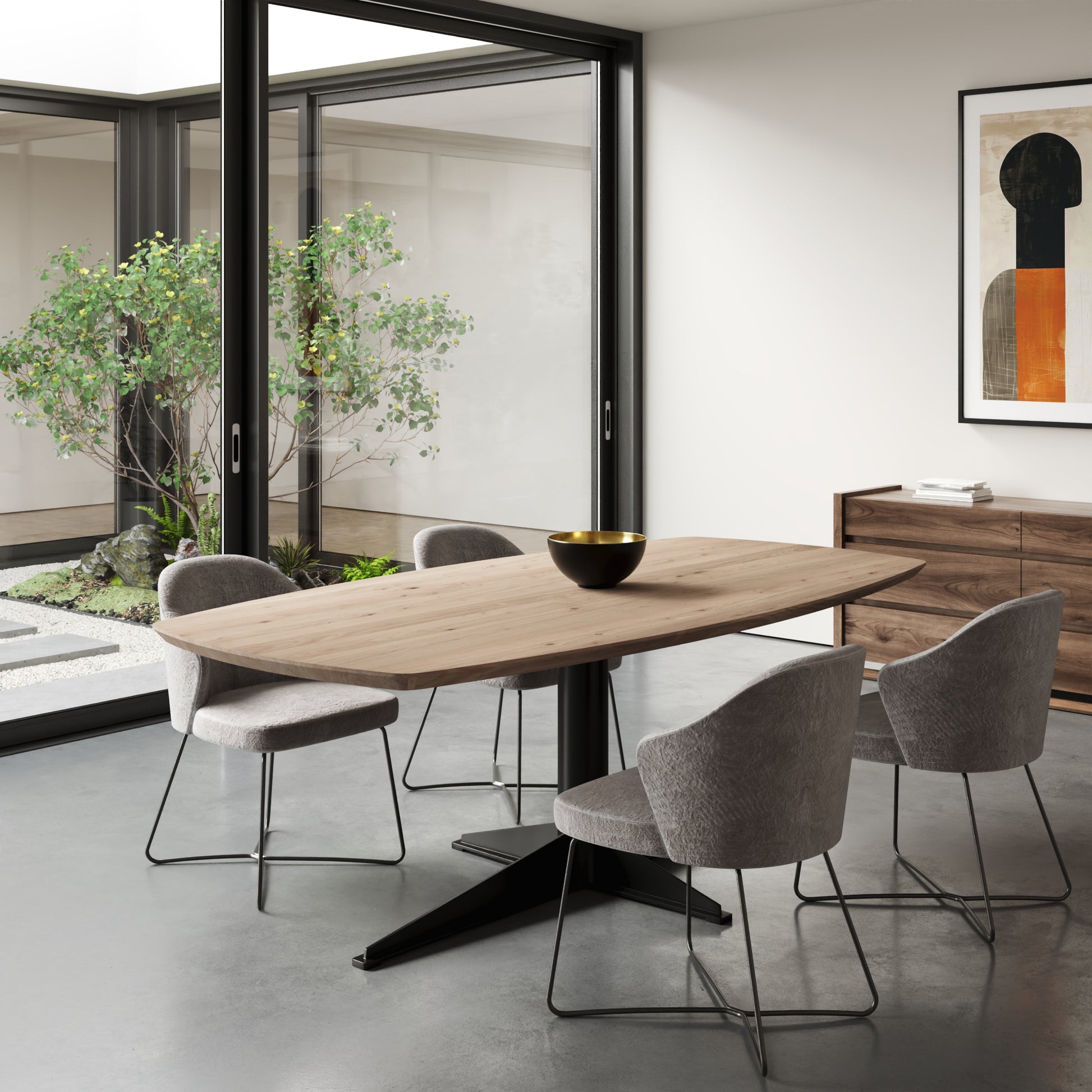 Esstisch "Dänisch-Oval" aus massiver Eiche - Table Kings