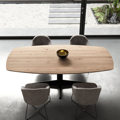 Esstisch "Dänisch-Oval" aus massiver Eiche - Table Kings