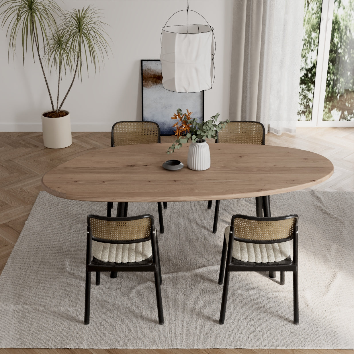 Esstisch "Leaf" aus massiver Eiche - Table Kings