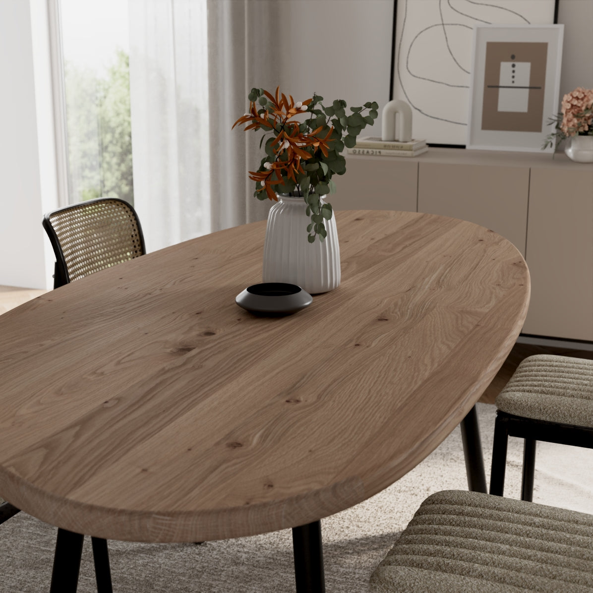 Esstisch "Leaf" aus massiver Eiche - Table Kings